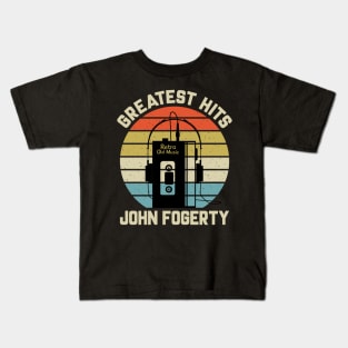 Greatest Hits John Retro Walkman Fogerty Vintage Art Kids T-Shirt